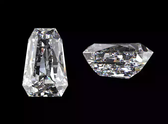 Coffin Cut Diamond - All Sizes