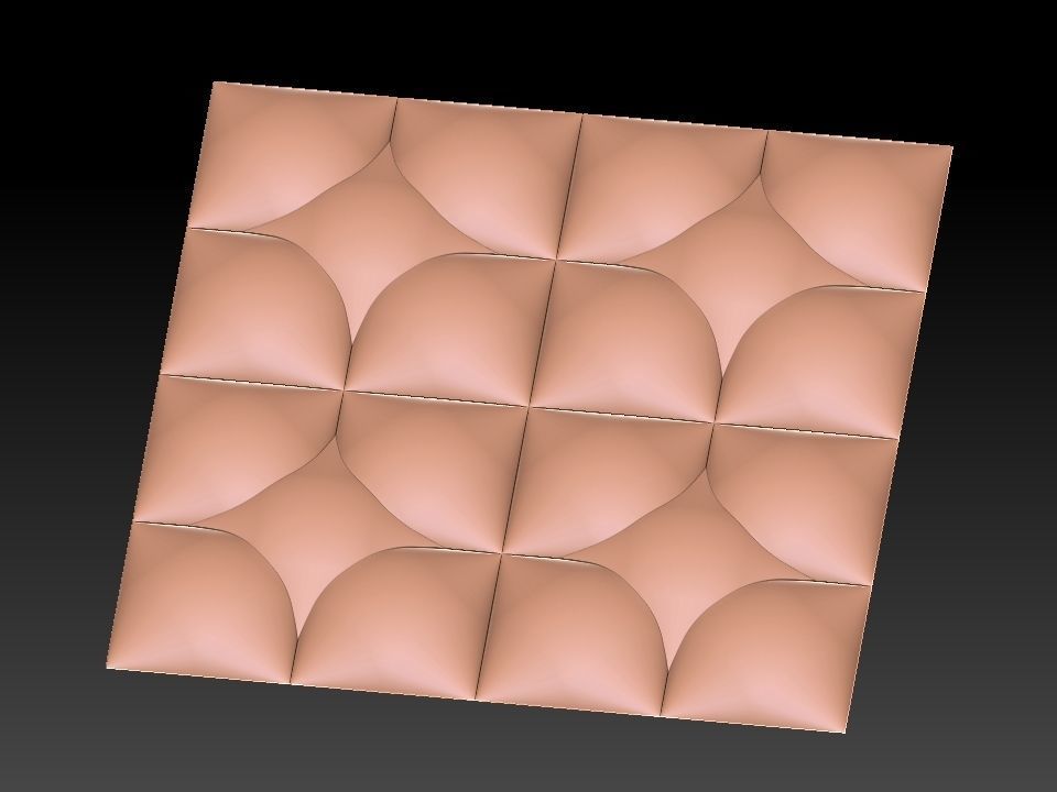 3D WALLPANEL 600MM x 600MM 3D model_7