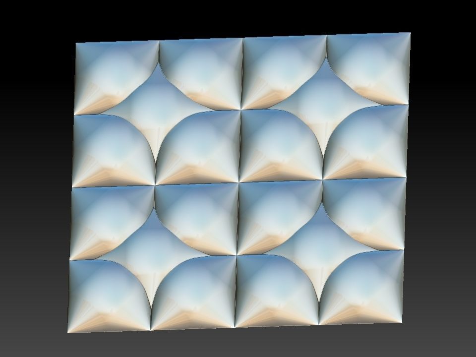 3D WALLPANEL 600MM x 600MM 3D model_15