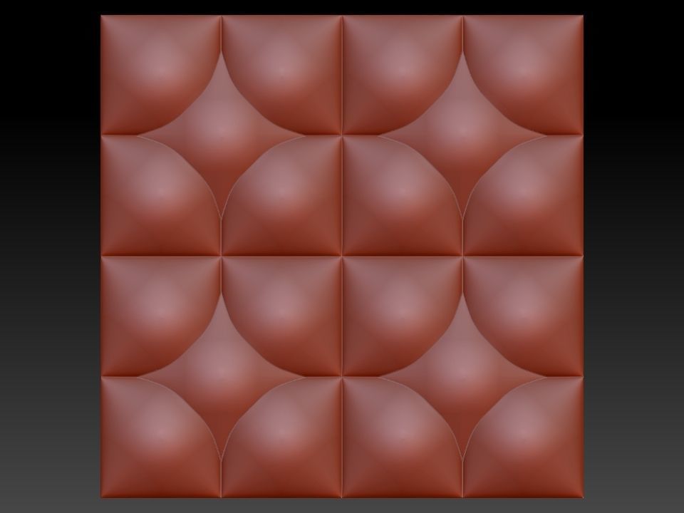 3D WALLPANEL 600MM x 600MM 3D model_2