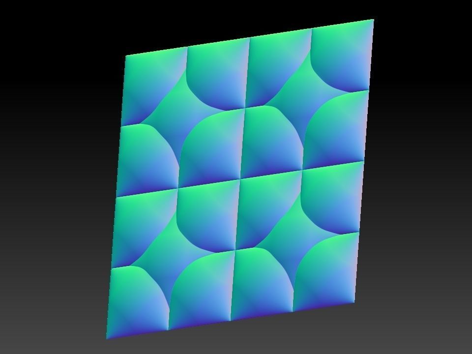 3D WALLPANEL 600MM x 600MM 3D model_19