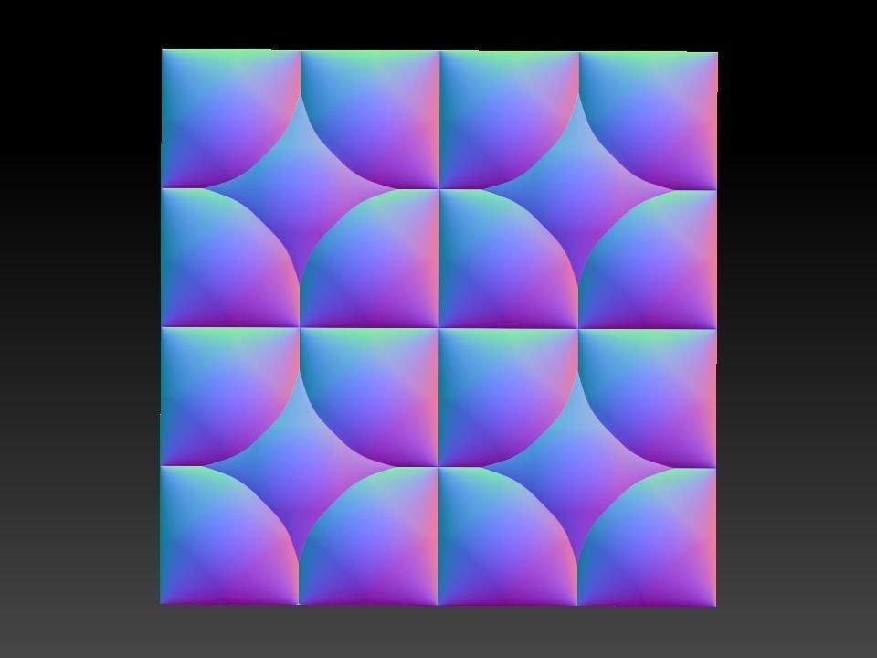 3D WALLPANEL 600MM x 600MM 3D model_18