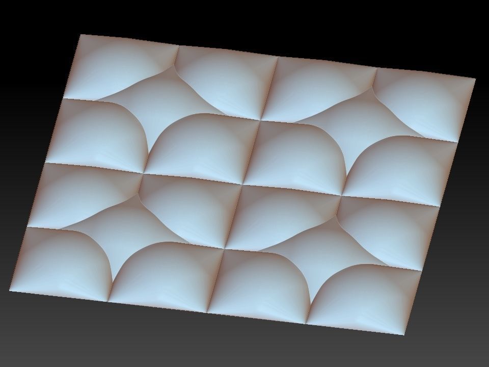 3D WALLPANEL 600MM x 600MM 3D model_10