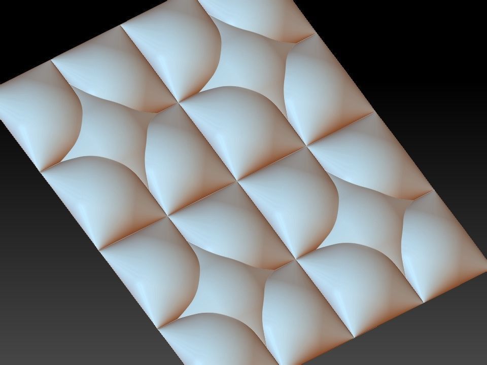 3D WALLPANEL 600MM x 600MM 3D model_11