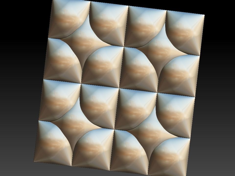 3D WALLPANEL 600MM x 600MM 3D model_16