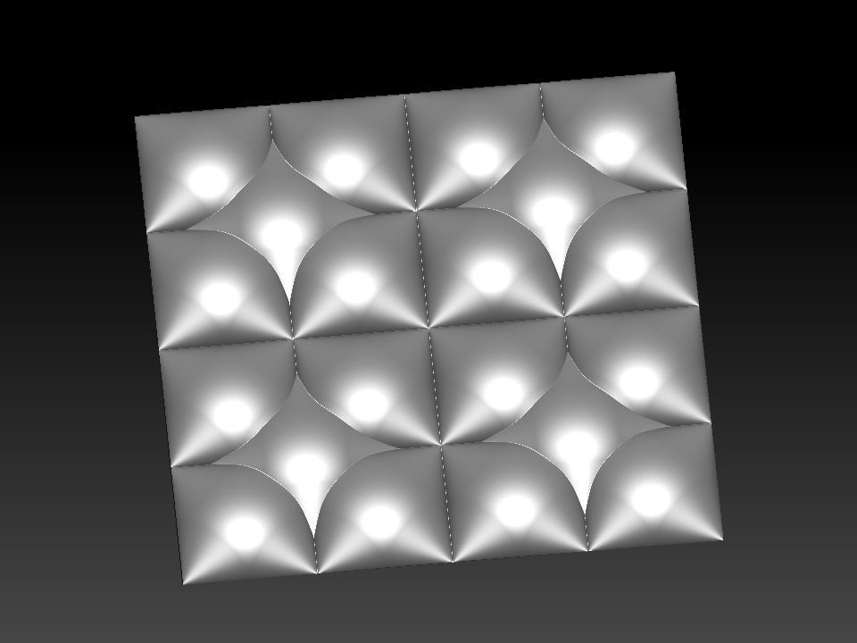 3D WALLPANEL 600MM x 600MM 3D model_3