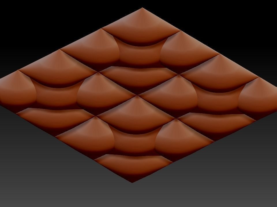 3D WALLPANEL 600MM x 600MM 3D model_12