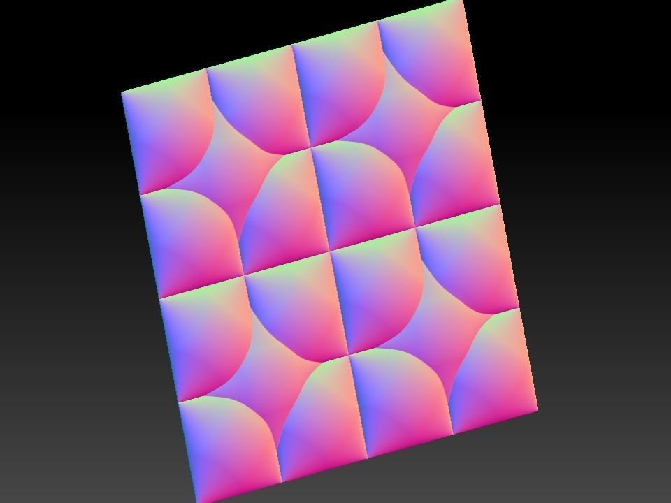 3D WALLPANEL 600MM x 600MM 3D model_20