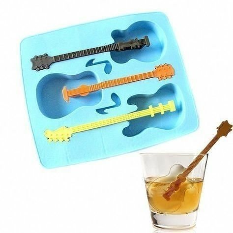 Guitar shape ice cube mold  3D print model