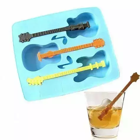 Guitar shape ice cube mold 