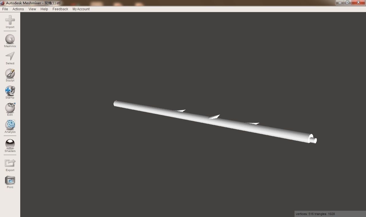 rose computer screen showing circle 3D print model_2