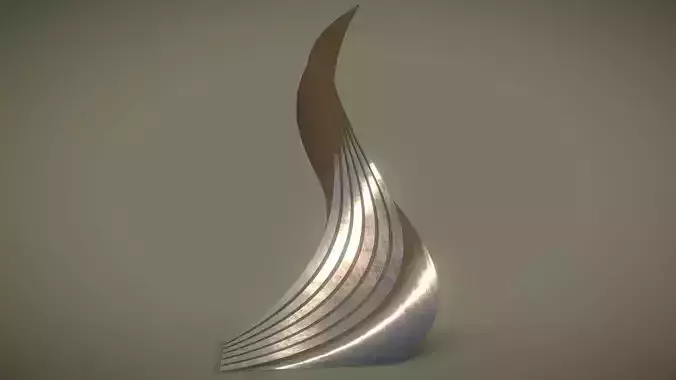 Twisted Layered Tower Bronze