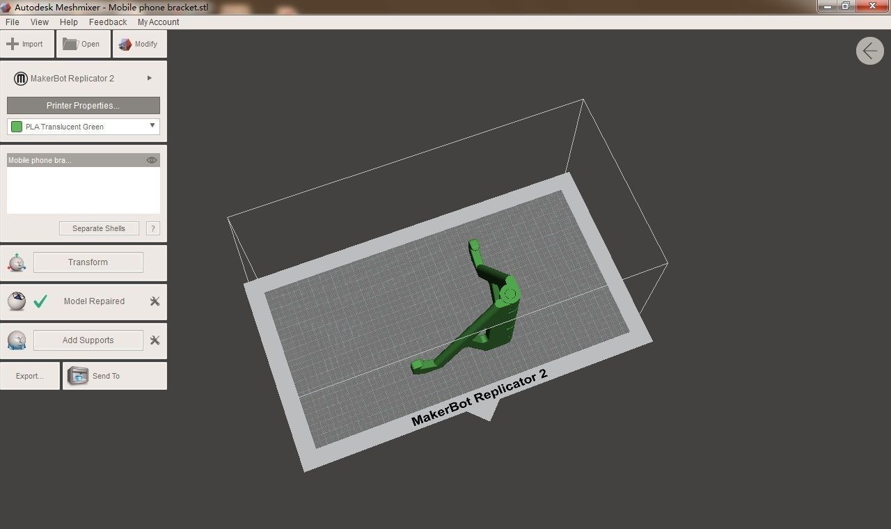 Mobile phone bracket 3D print model_2