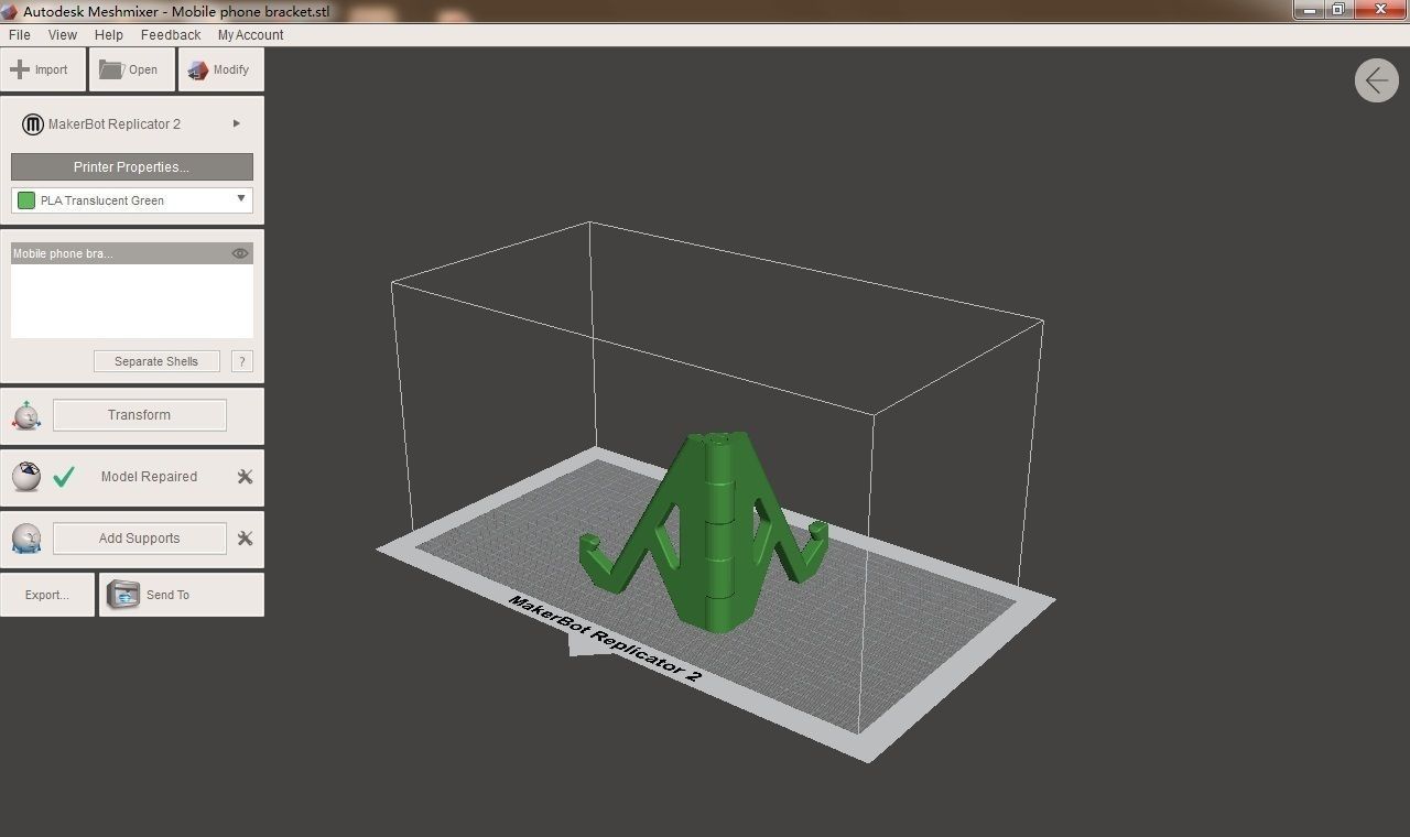 Mobile phone bracket 3D print model_3