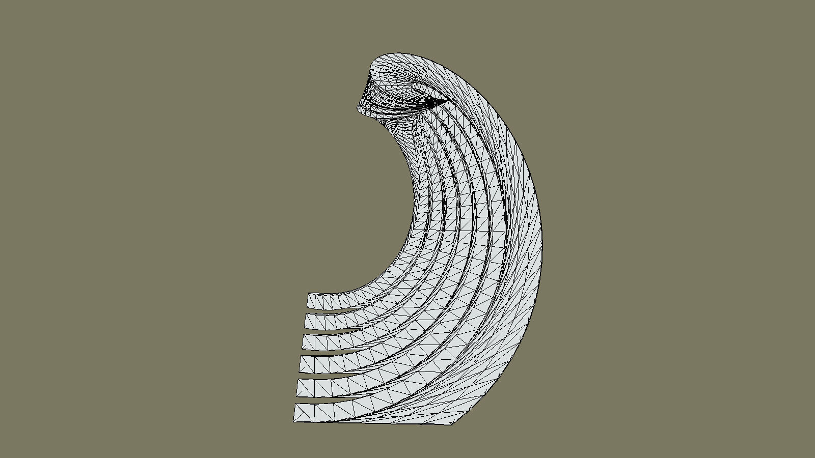 Twisted Layered Tower Glass 3D model_12