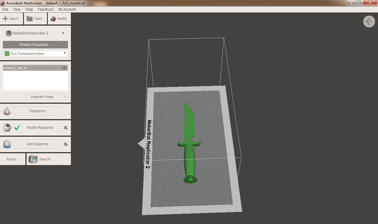 routine dagger 3D print model_1