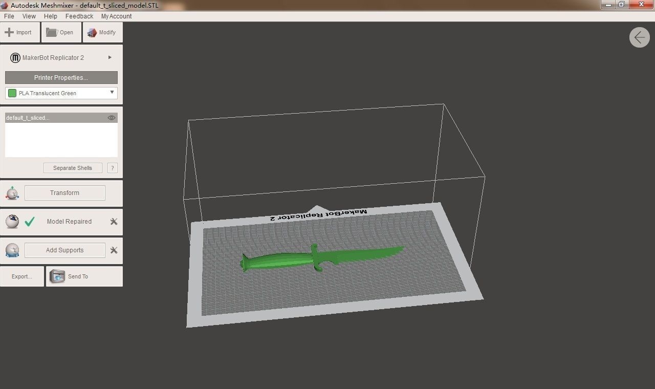 routine dagger 3D print model_2