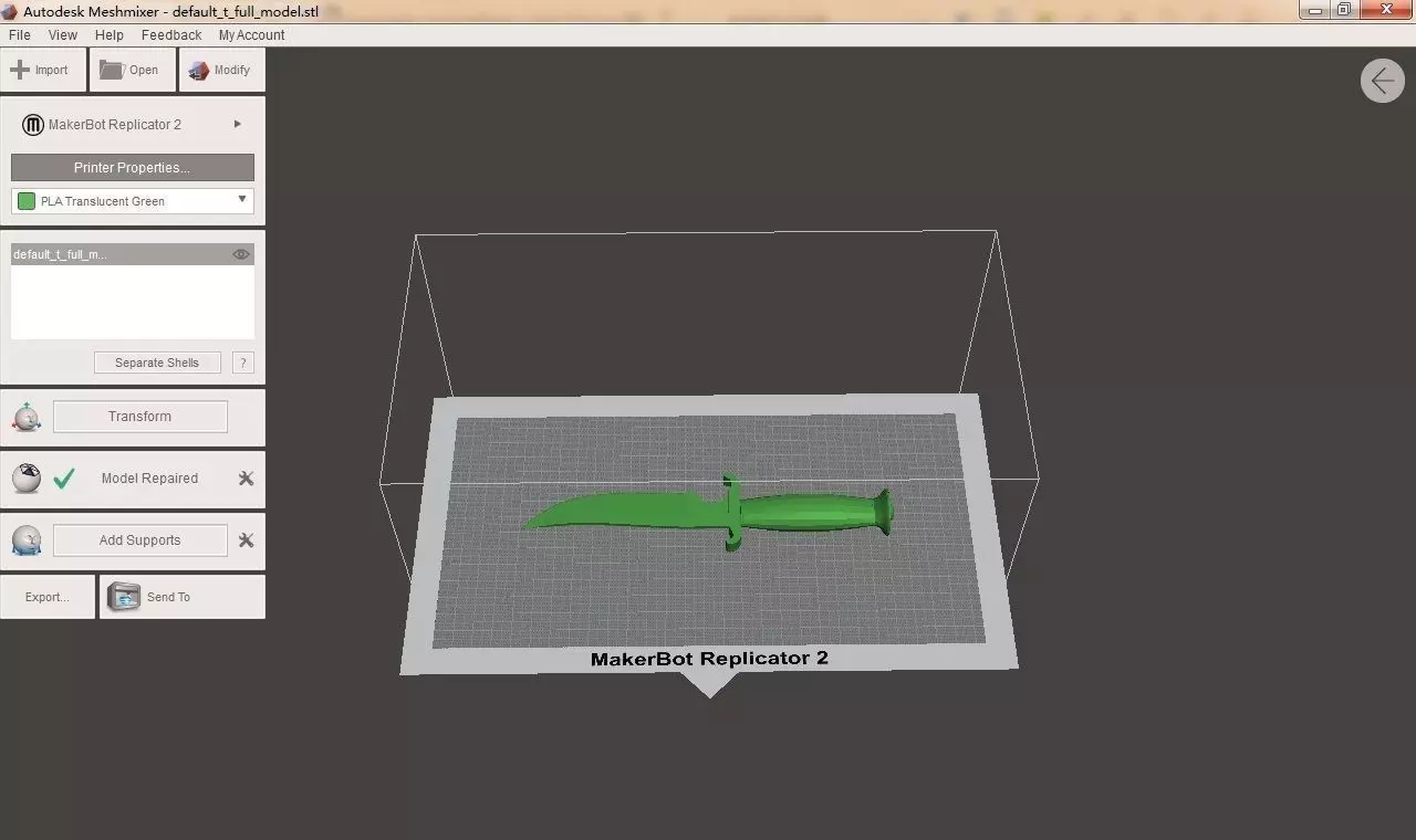 routine dagger 3D print model_0