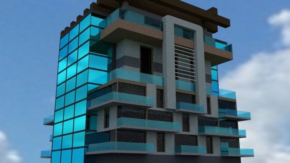 Design house Low-poly 3D model_3