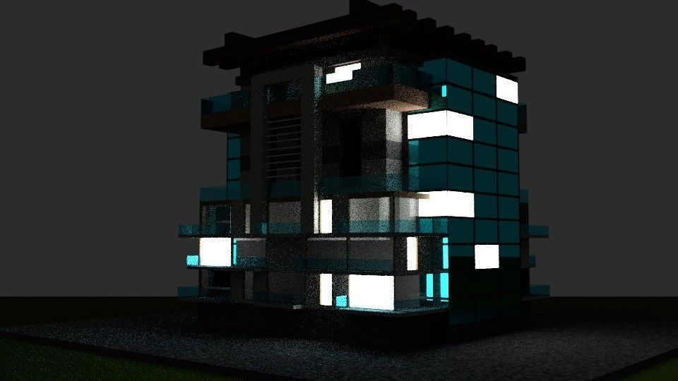 Design house Low-poly 3D model_2