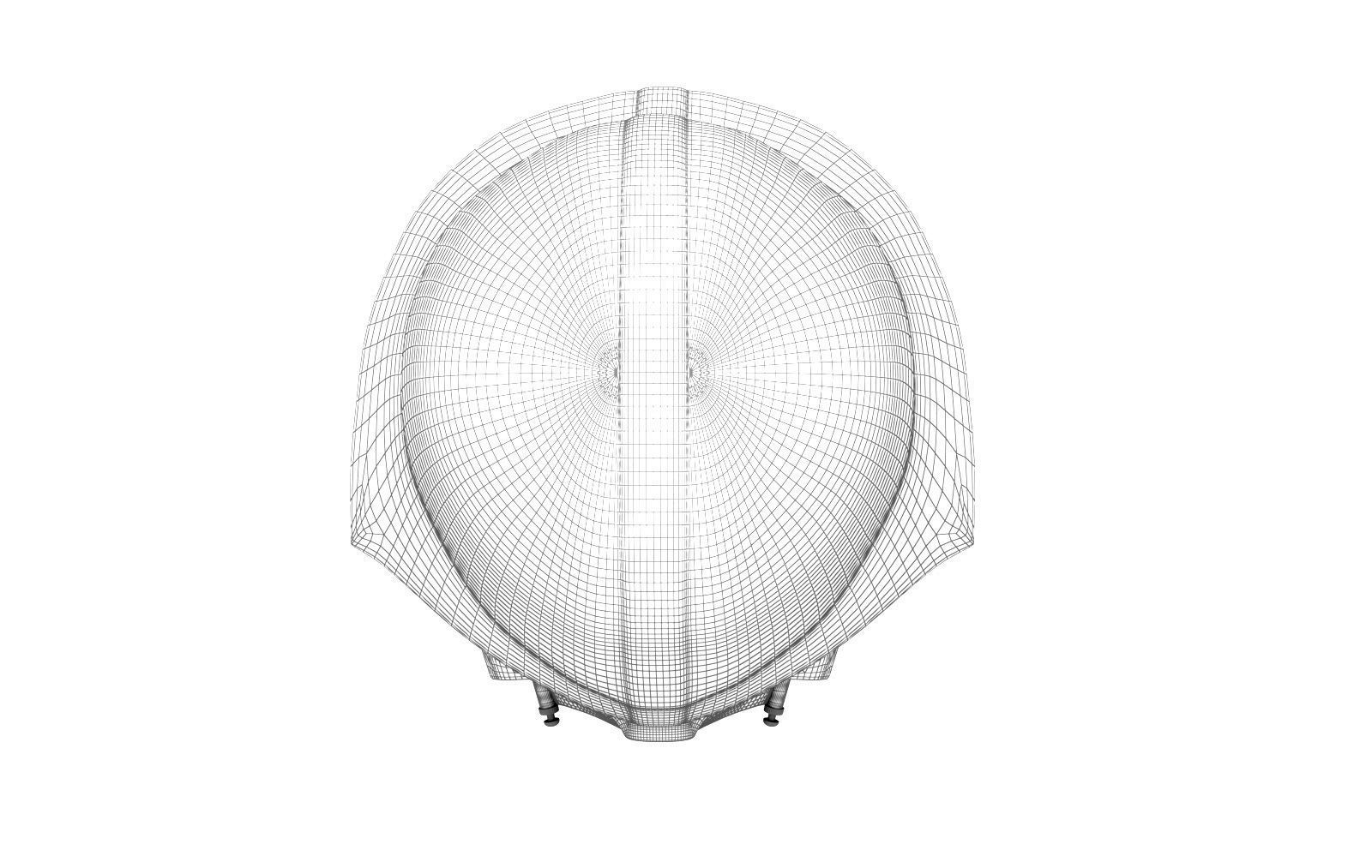 Darth Vader helmet high definition mesh 3D model_8