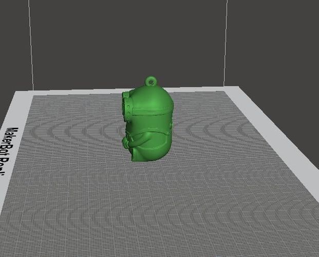 Minions with hanging ring 3D print model