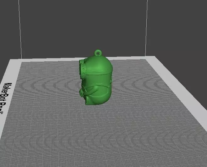 Minions with hanging ring 3D print model_0