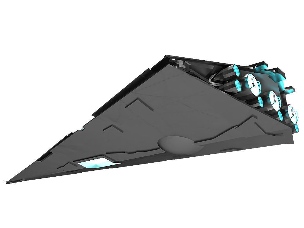 First Order Star Destroyer 3D model_1