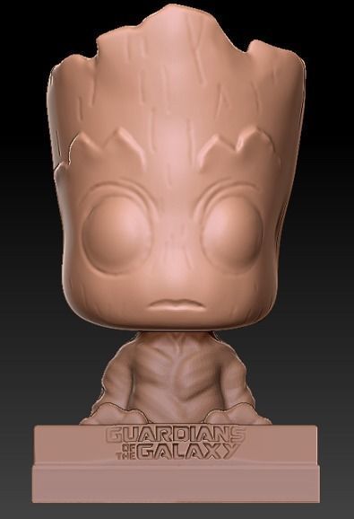 Groot phone holder - guardians of the galaxy 3D print model_2