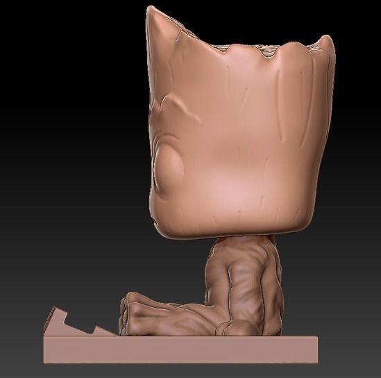 Groot phone holder - guardians of the galaxy 3D print model_3