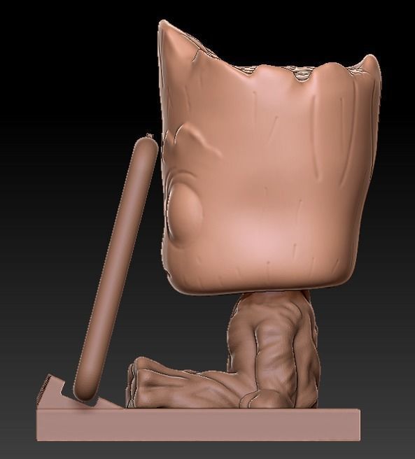 Groot phone holder - guardians of the galaxy 3D print model_6