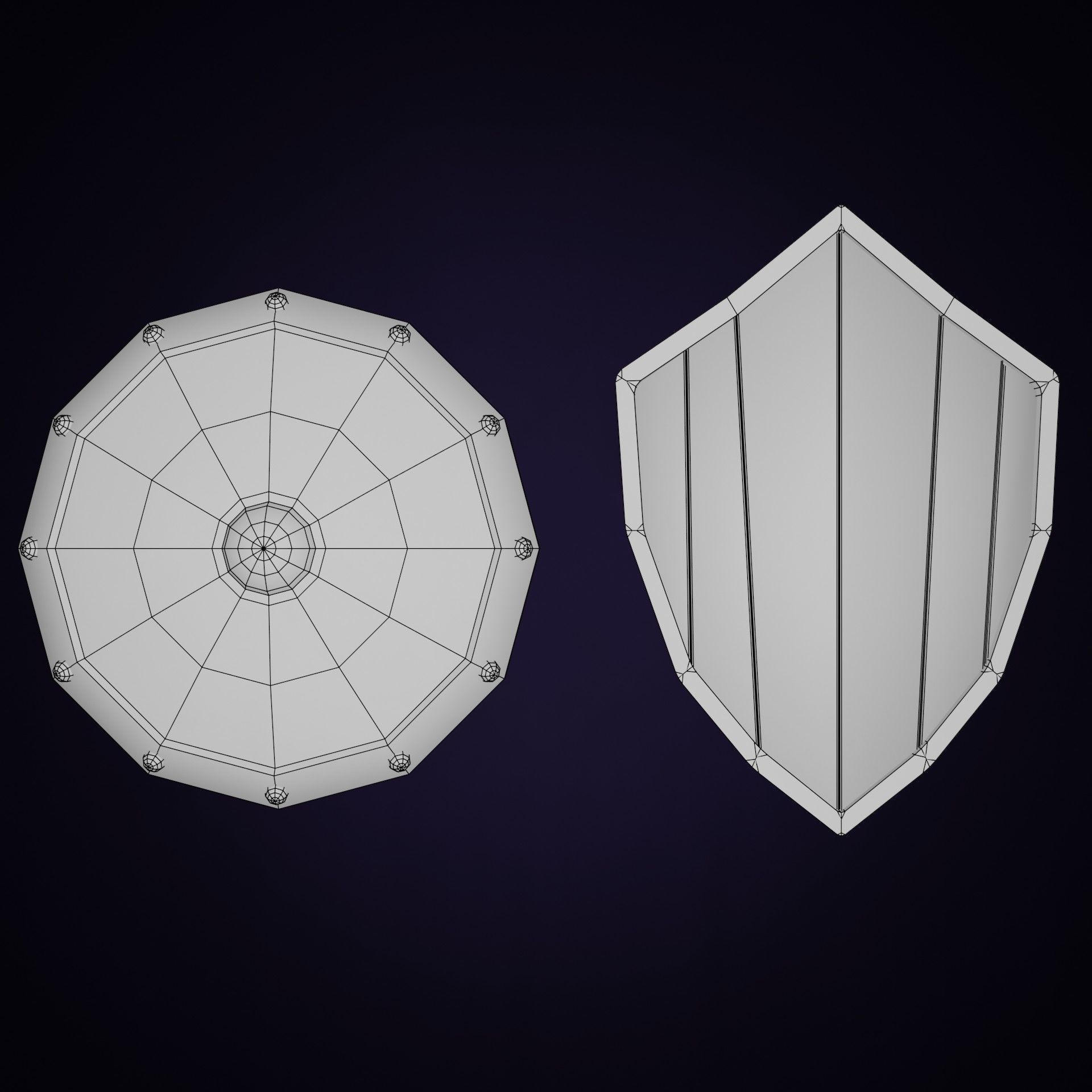 LowPoly Medieval Weapons Pack Low-poly 3D model_9