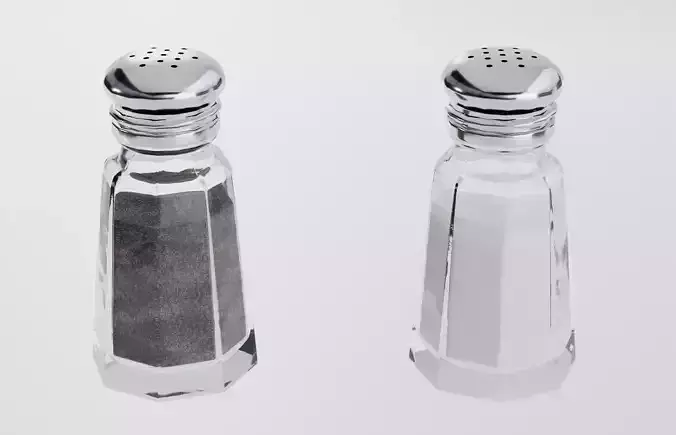 Salt Pepper Shakers Free low-poly 3D model