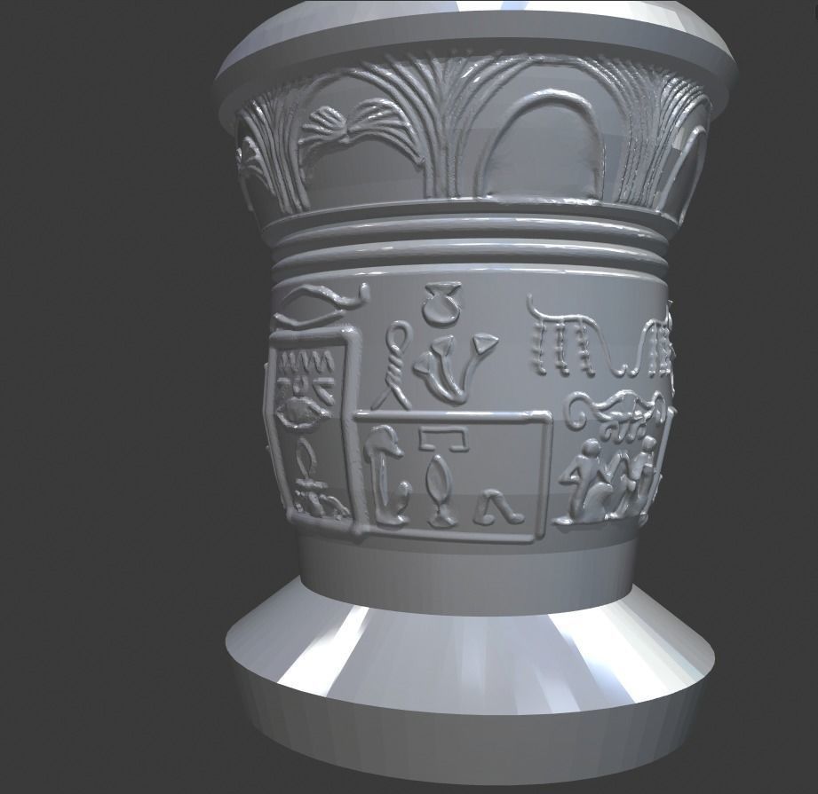 Egyptian cleopatra Bust 3D print model_3