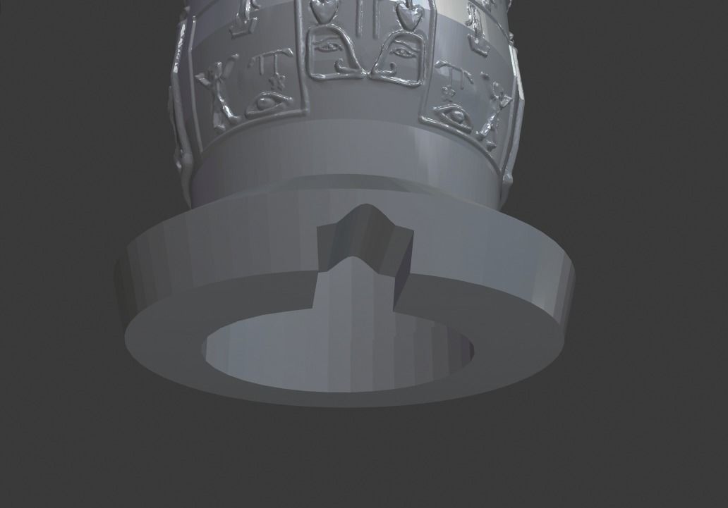 Egyptian cleopatra Bust 3D print model_5