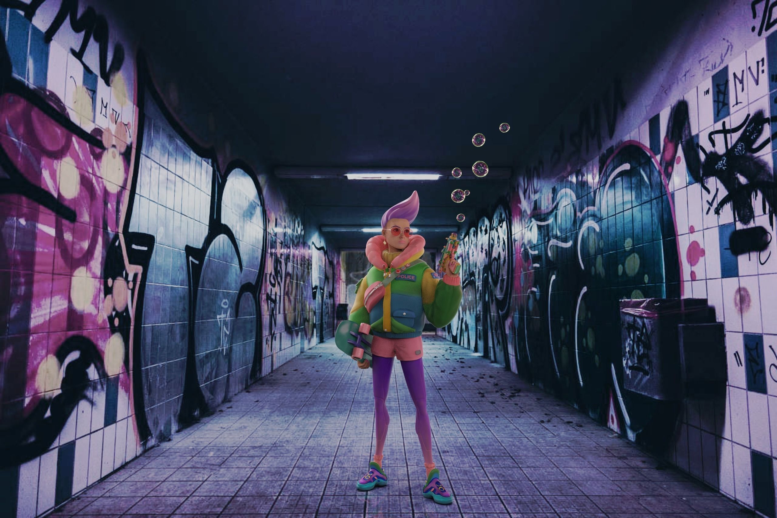 Police Girl 3D print model_9