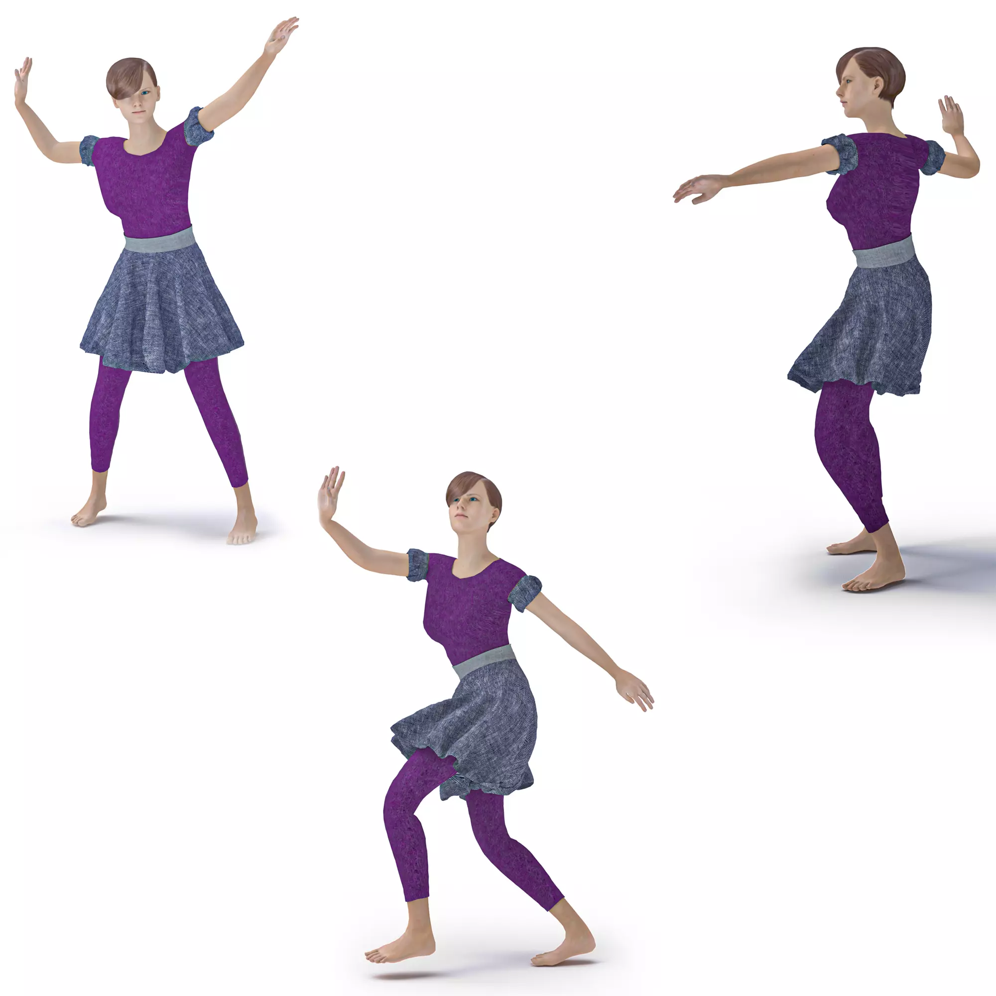 3d character dancer animation 3D model