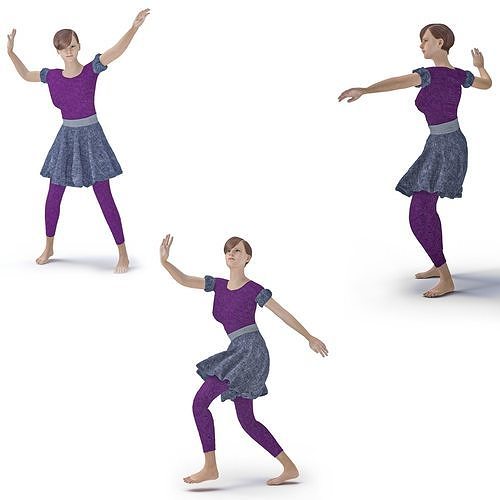 3d character dancer animation   3D model