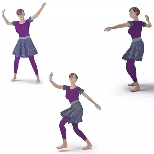 3d character dancer animation  