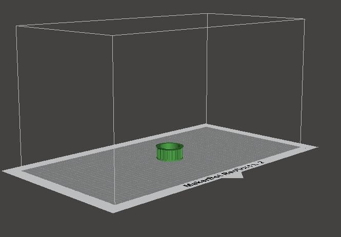 gear 3D room with bucket in it 3D print model_2
