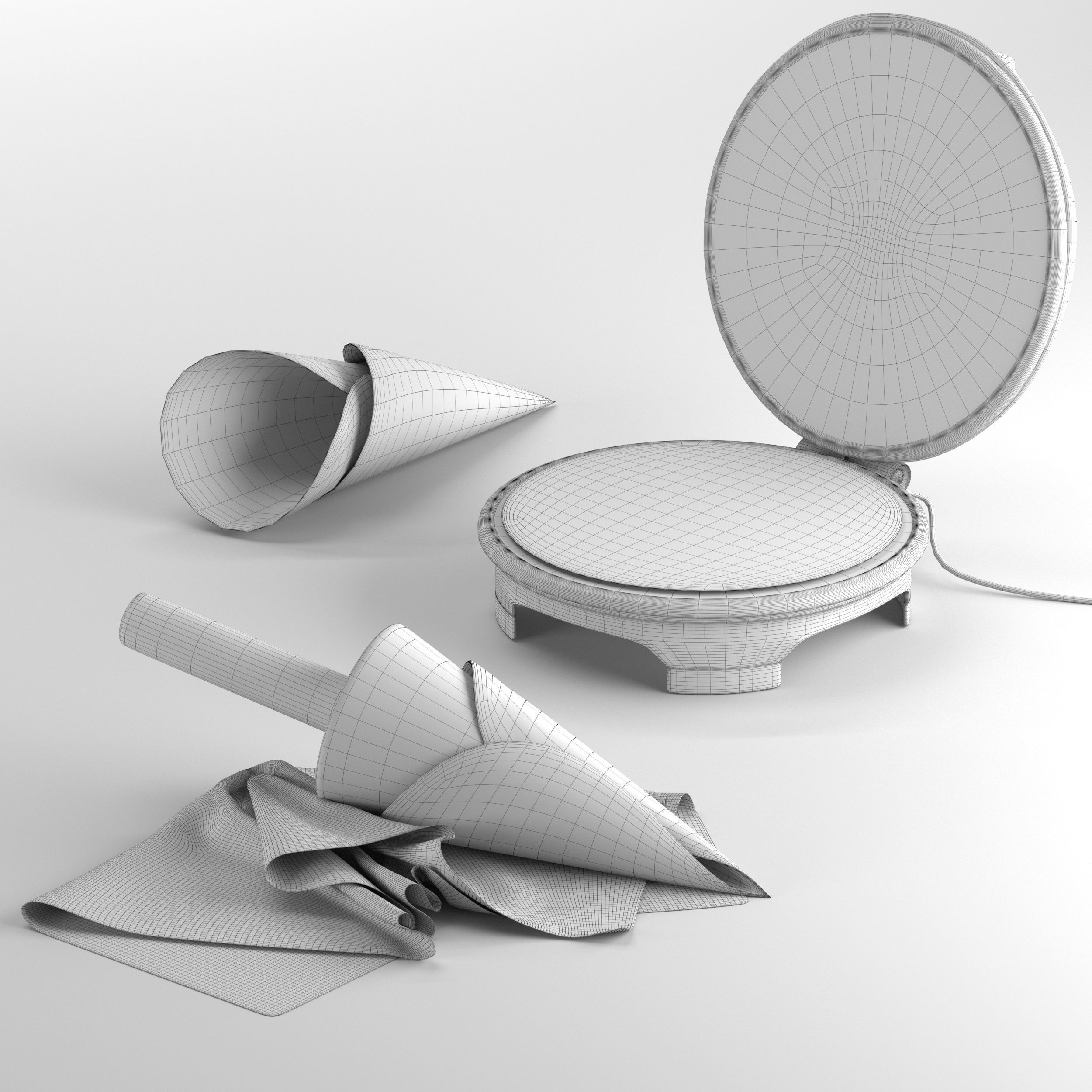 Waffle maker 3D model_11