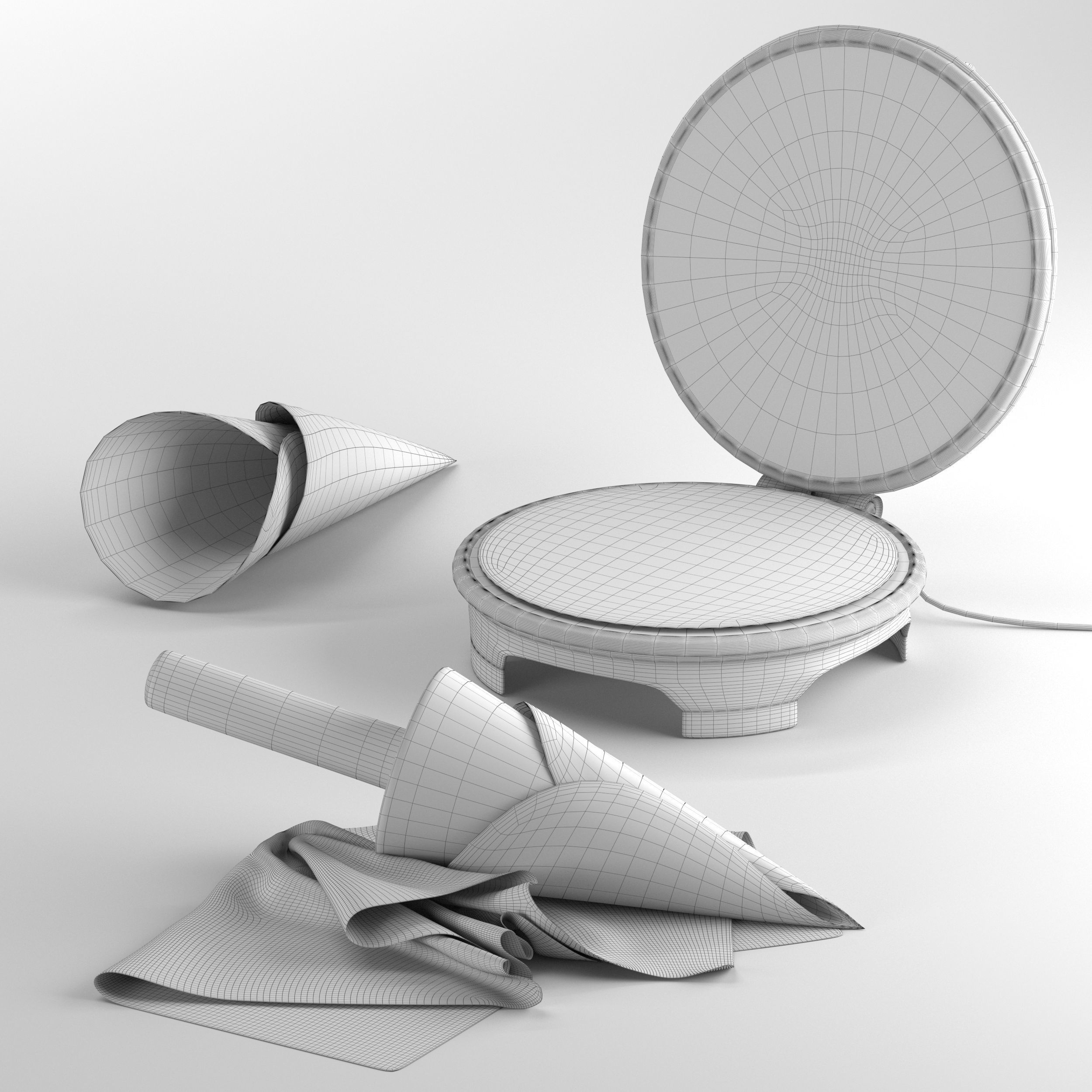 Waffle maker 3D model_9