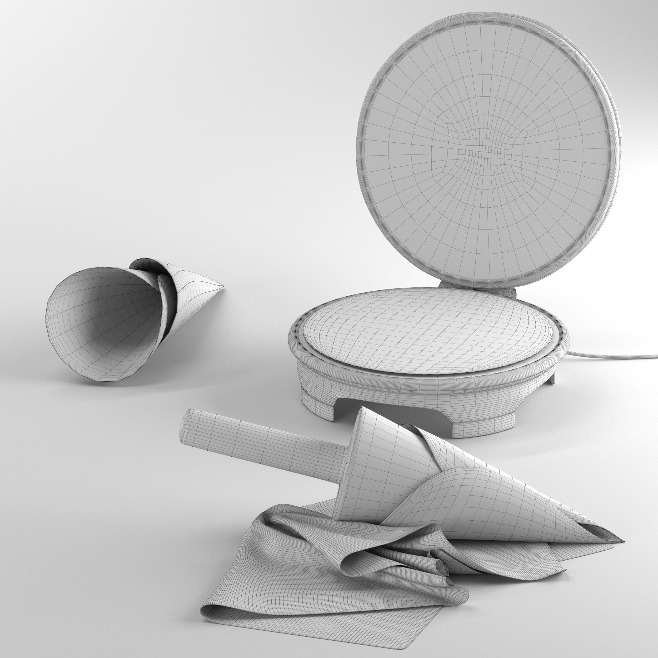 Waffle maker 3D model_8