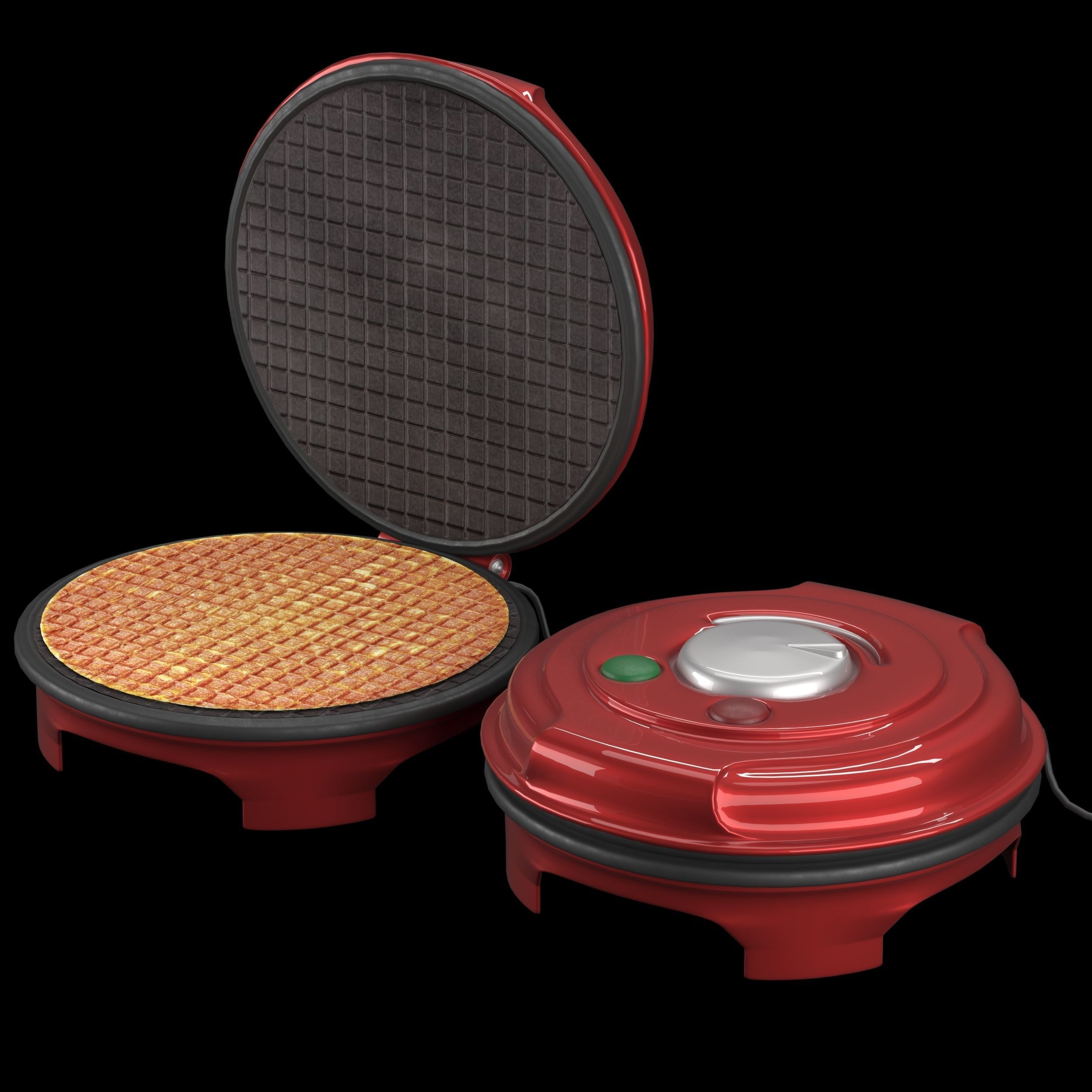 Waffle maker 3D model_22