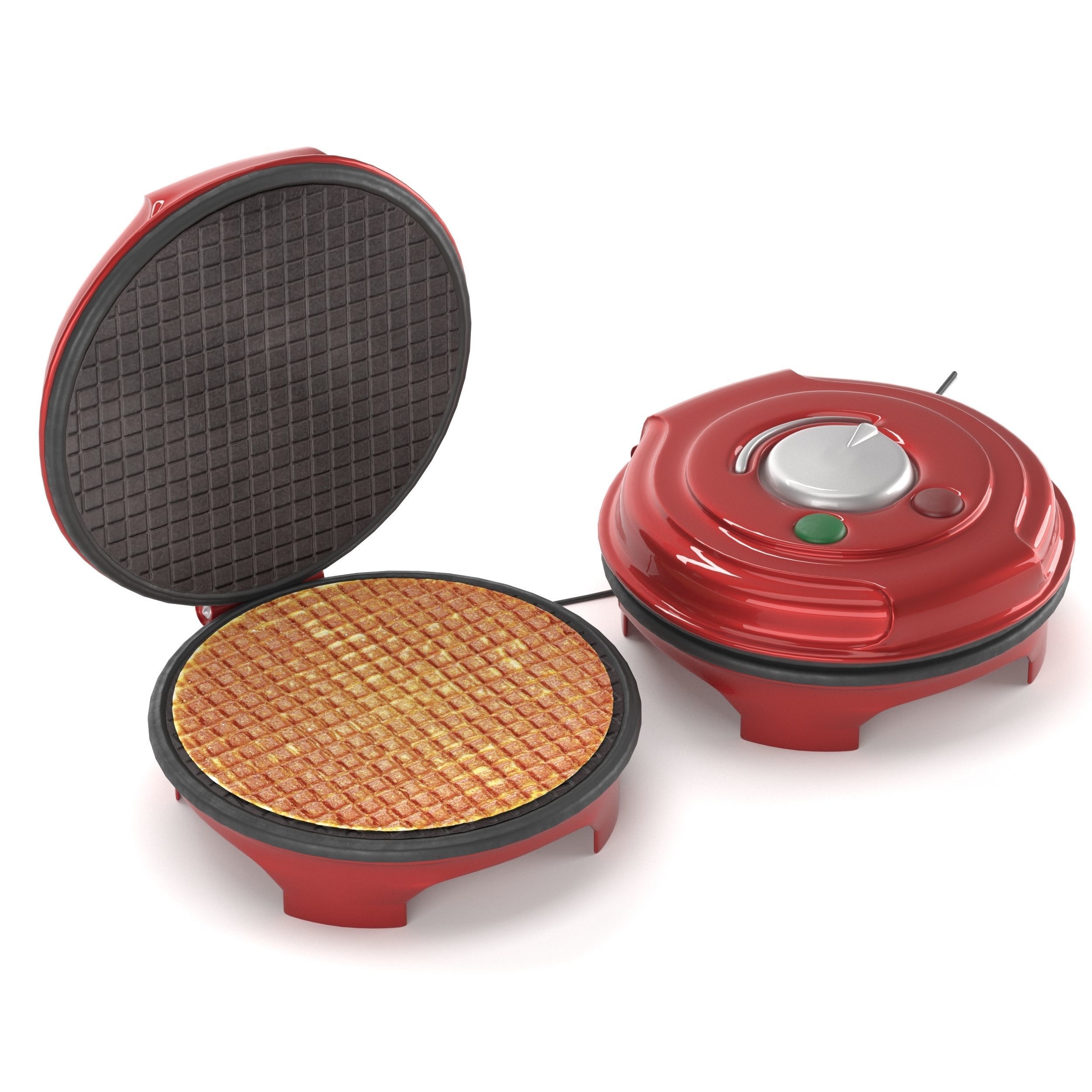 Waffle maker 3D model_12