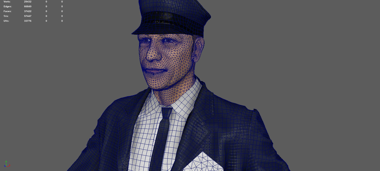 DRIVER man in suit and tie 3D model_11