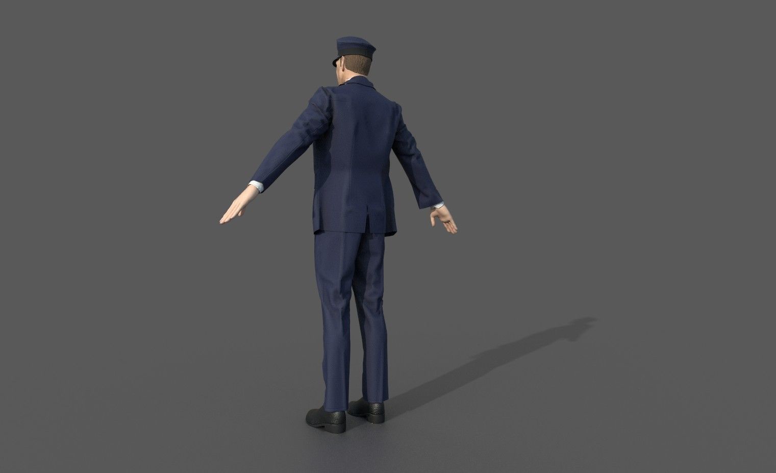 DRIVER man in suit and tie 3D model_3