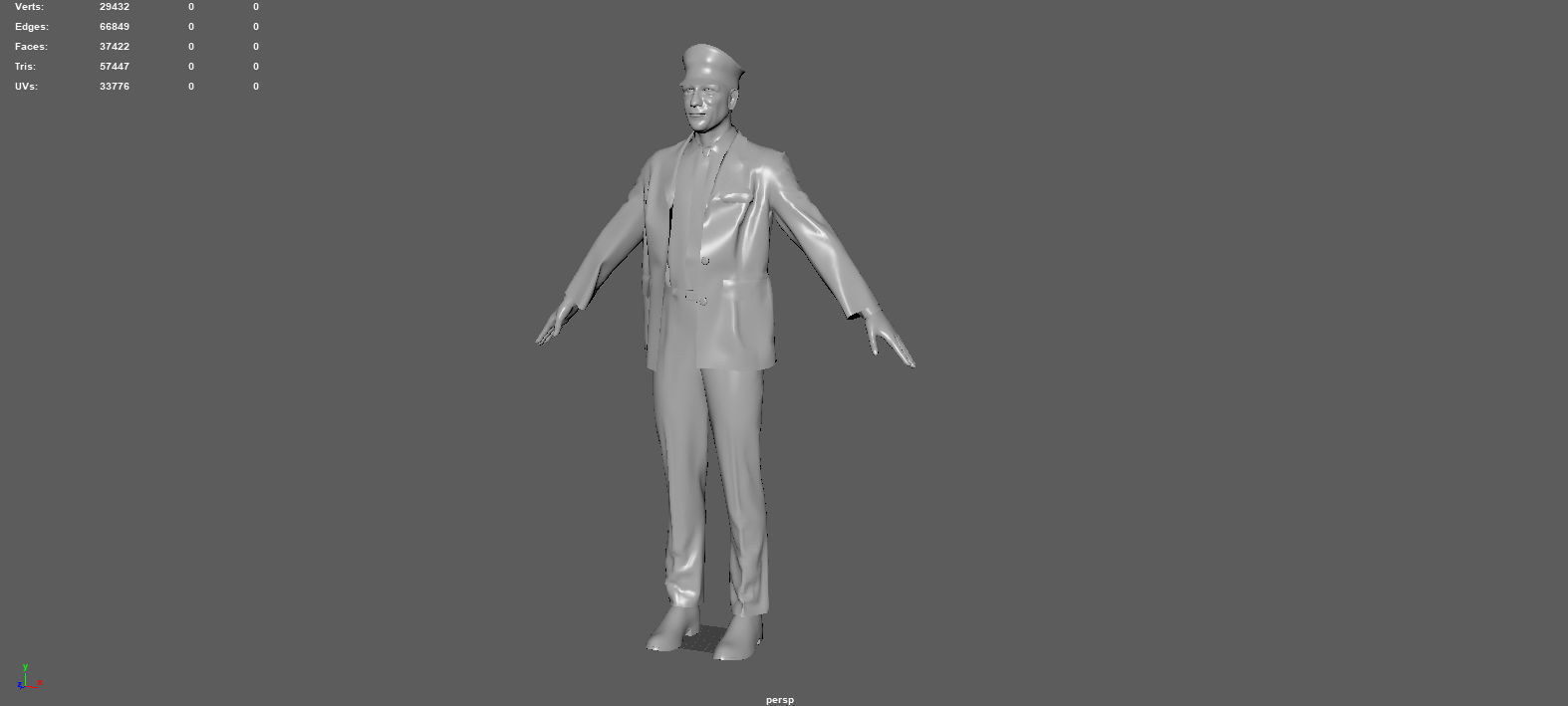 DRIVER man in suit and tie 3D model_6