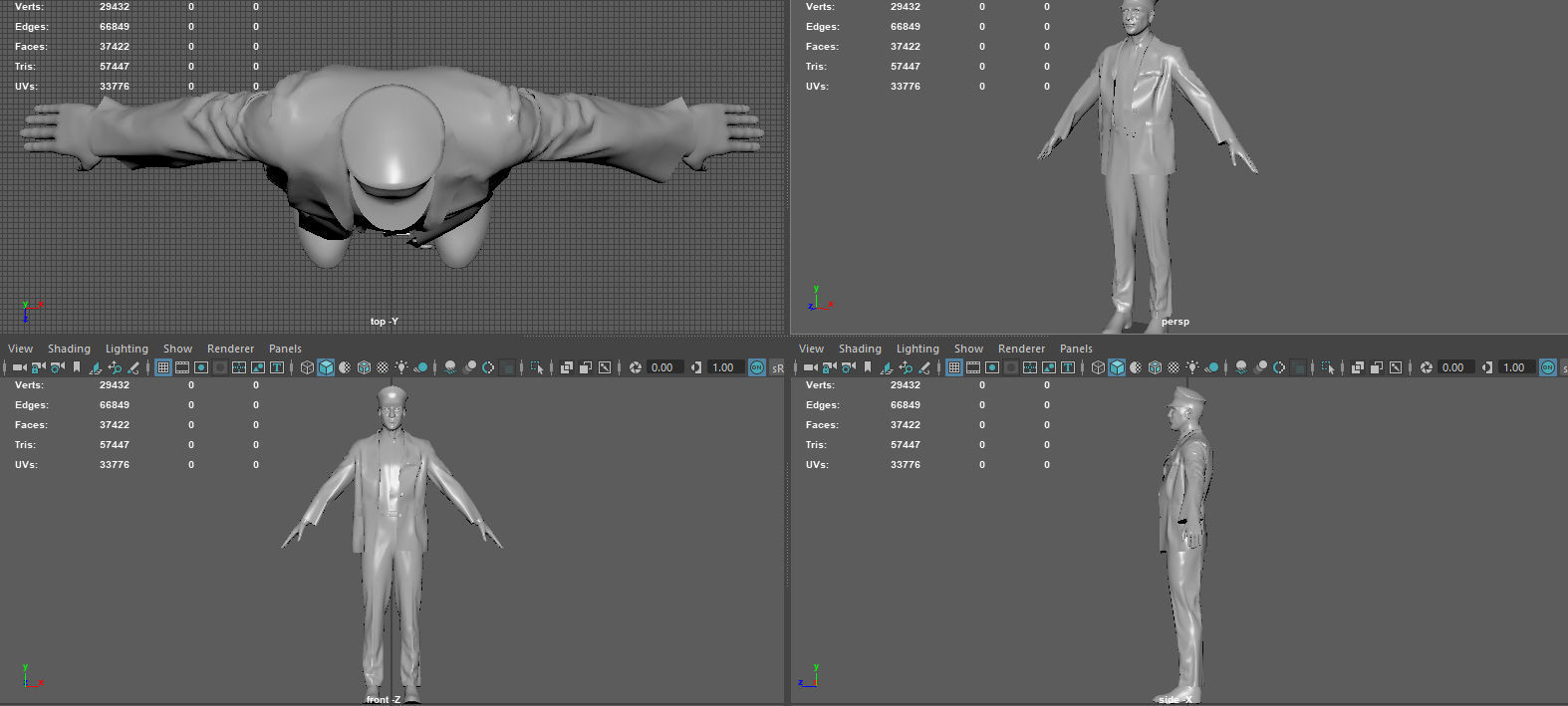 DRIVER man in suit and tie 3D model_9