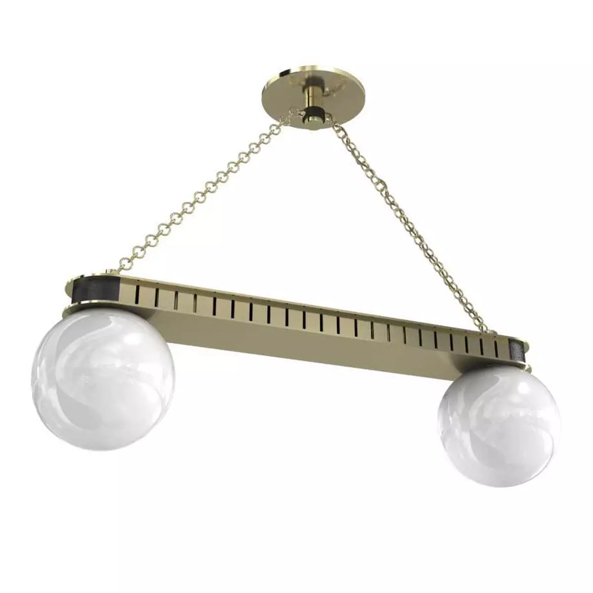 Urban electric brasserie chandelier 3D model